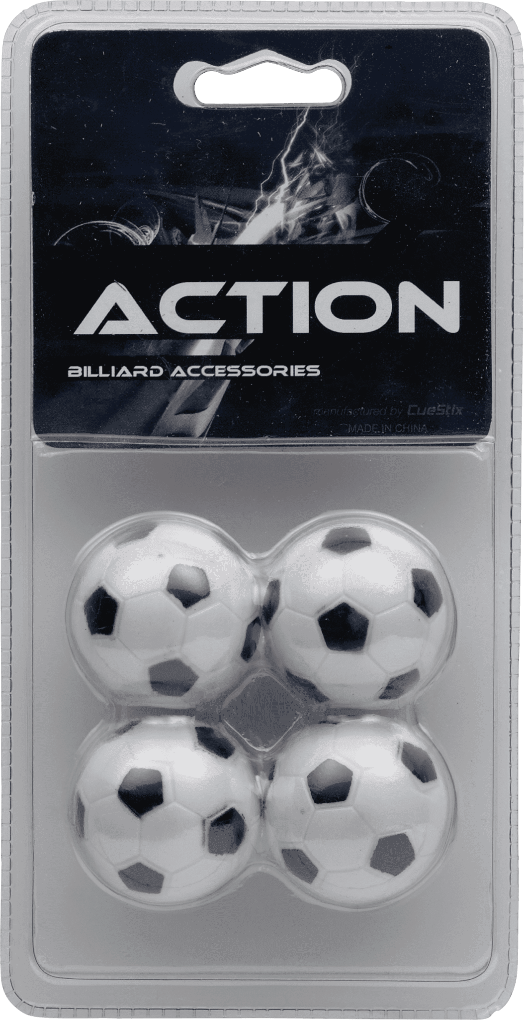 Foosball FBCBP Classic Balls - Blister Pack - Pack of 4 - Pool Shark Supply