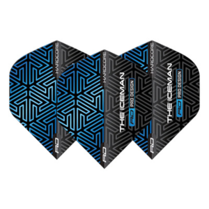 Gerwyn Price Blue & Black Hardcore Premium Standard Dart Flights - Pool Shark Supply Pool Shark Supply
