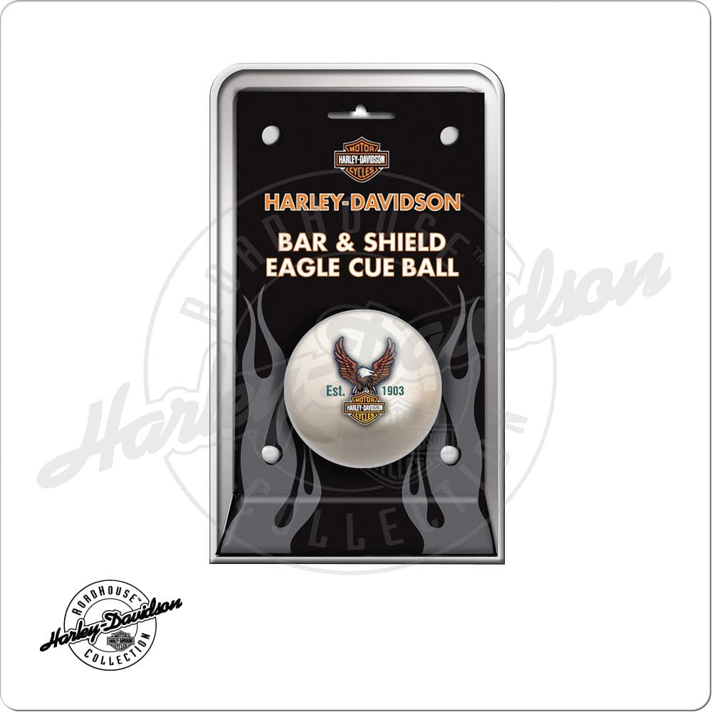 Harley Davidson HDCB Eagle Cue Ball - Pool Shark Supply Pool Shark Supply