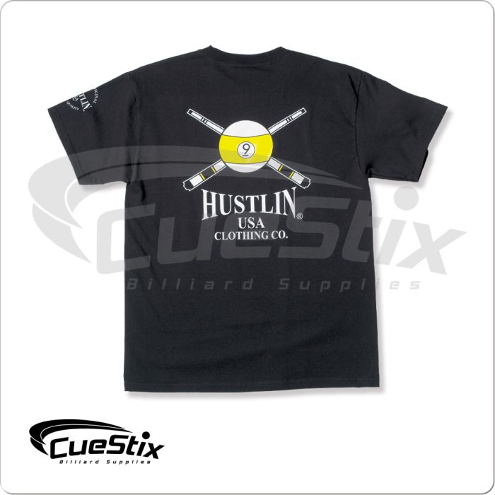 Hustlin HUS9BALL T-Shirt - Mens - Pool Shark Supply Pool Shark Supply