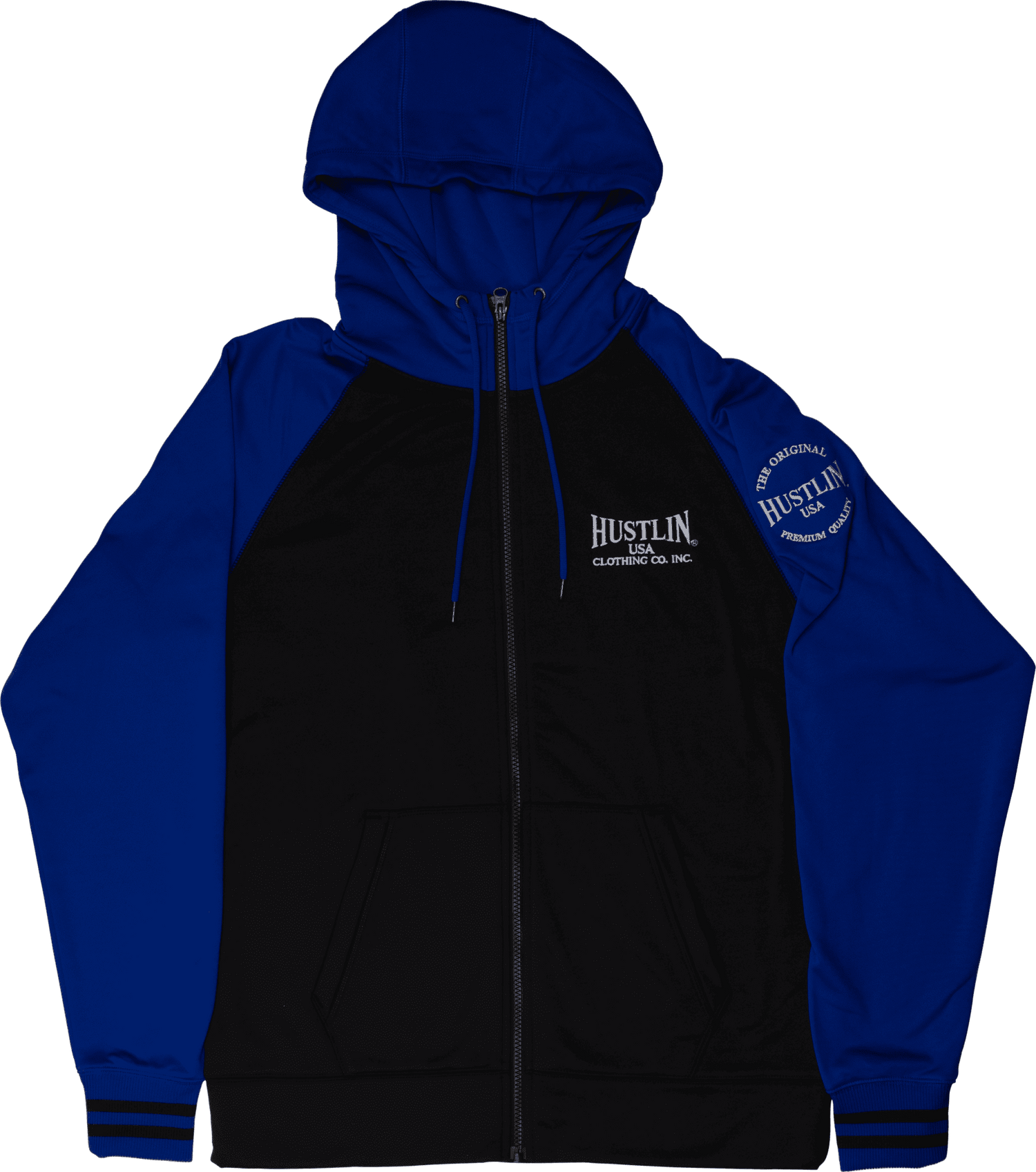 Hustlin USA HUSH01 Zip up Sweatshirt - Pool Shark Supply