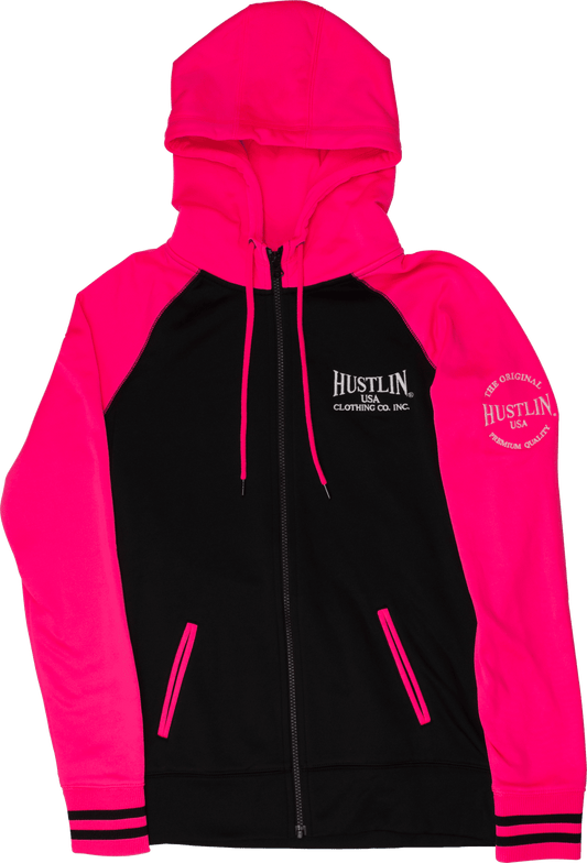 Hustlin USA HUSH02 Zip up Sweatshirt - Womens - Pool Shark Supply