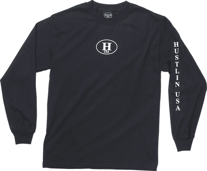 Hustlin USA HUSLS Long Sleeved T-Shirt - Mens - Pool Shark Supply
