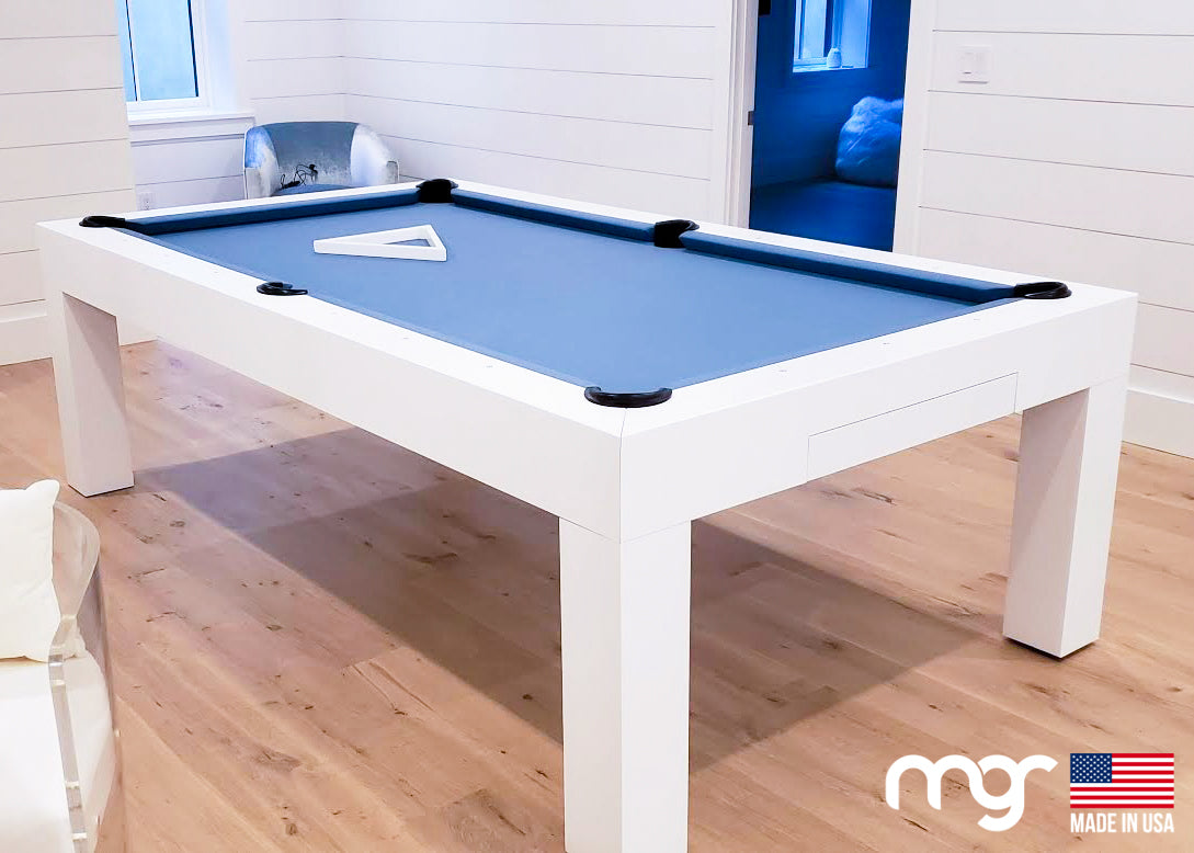The Modern Pool Table (Maple Wood with White Finish) - Pool Shark Supply Pool Shark Supply