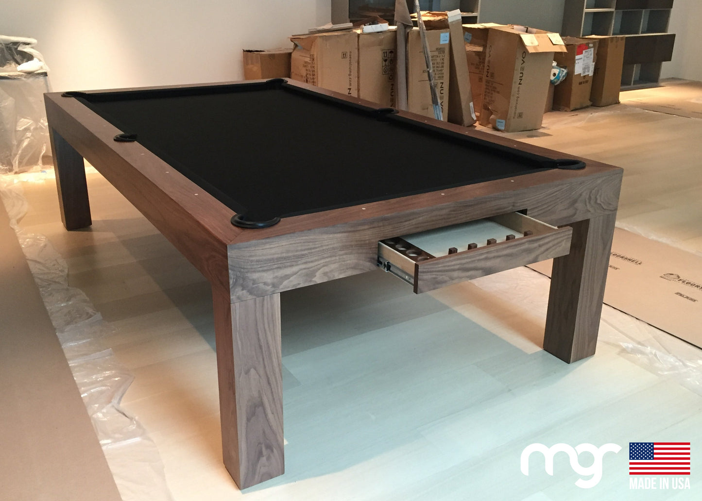The Modern Raw Solid Walnut - Pool Shark Supply Pool Shark Supply