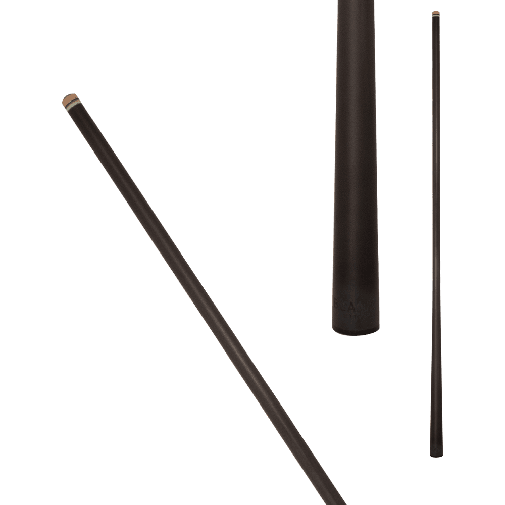 Jacoby Black JCBCF1 Carbon Fiber Pool Cue Shaft - 12.3mm (Various pins available) - Pool Shark Supply Pool Shark Supply