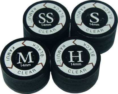 Kamui Clear Black QTKCLRBLK Tip - Single - Pool Shark Supply