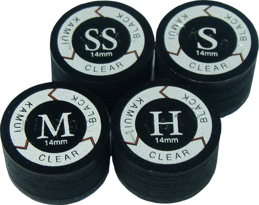 Kamui Clear Black QTKCLRBLK Tip - Single - Pool Shark Supply