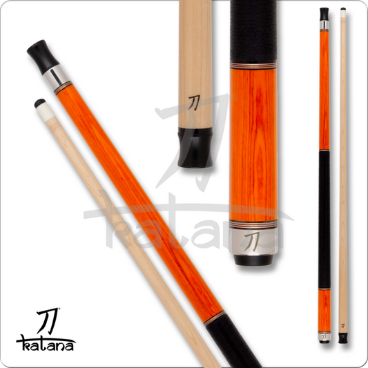 Katana Dragon - KAT2501 - Wood Shaft - Orange Cue - Pool Shark Supply