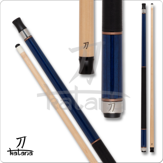 Katana Dragon - KAT2502 - Wood Shaft - Blue Cue - Pool Shark Supply