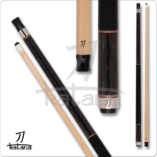 Katana Dragon - KAT2503 - Wood Shaft - Charcoal Cue - Pool Shark Supply