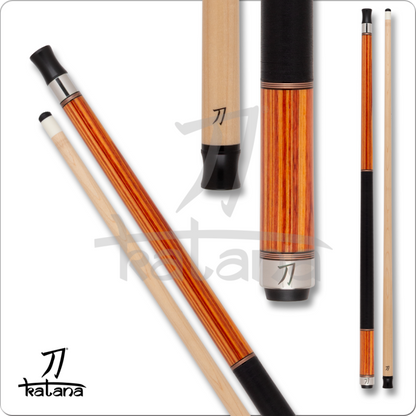 Katana Dragon - KAT2506 - Wood Shaft - Sunburst Cue - Pool Shark Supply