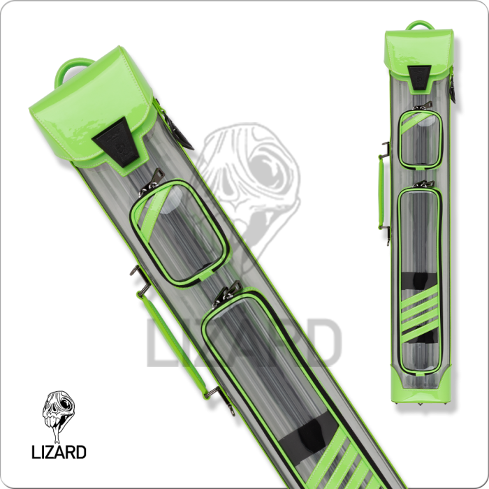 Lizard LXVINT Transparent 2x4 Hard Case - Green - Pool Shark Supply