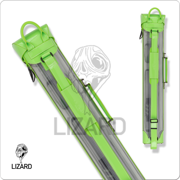 Lizard LXVINT Transparent 2x4 Hard Case - Green - Pool Shark Supply