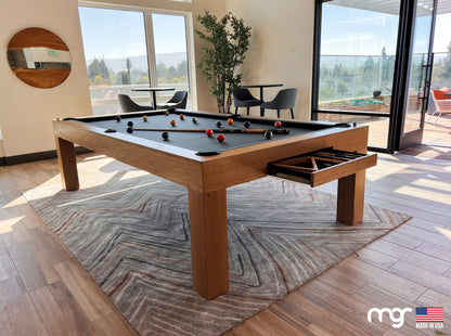 The Modern Pool Table (Rift Oak Natural Finish) - Pool Shark Supply