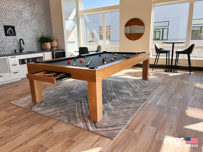 The Modern Pool Table (Rift Oak Natural Finish) - Pool Shark Supply