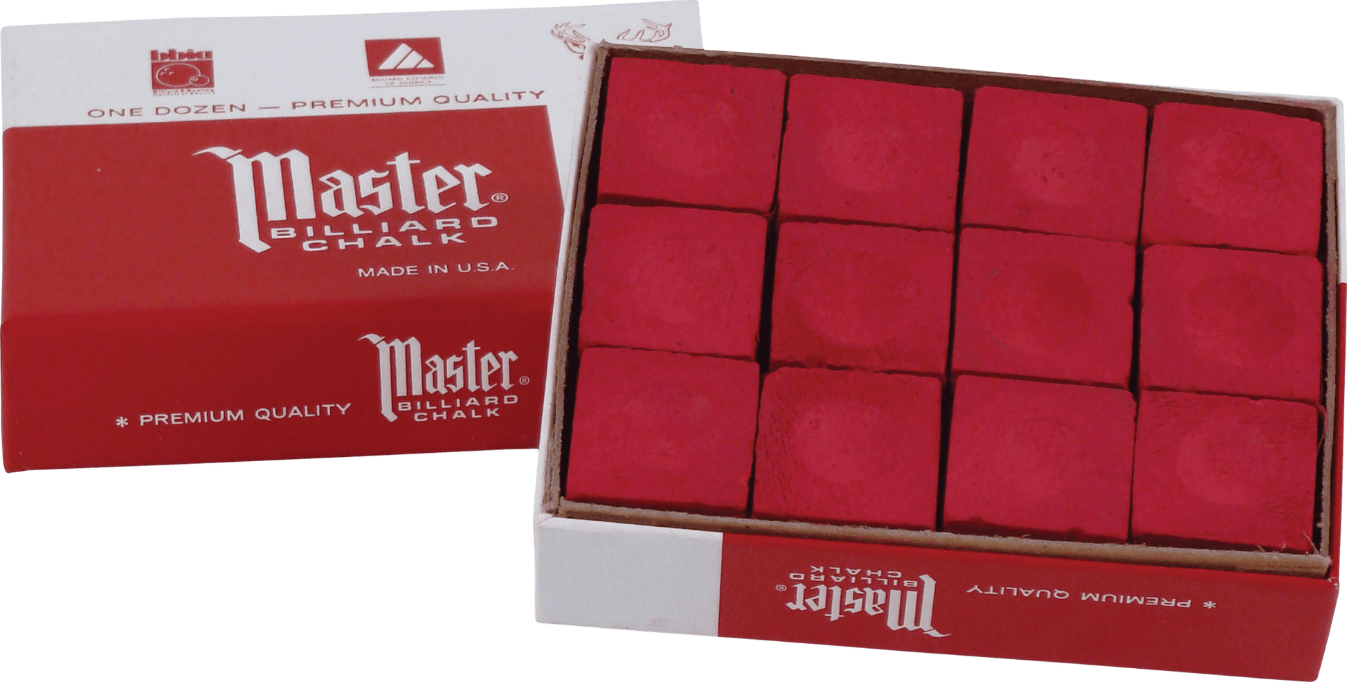 Master CHM12 Chalk - 12pc - Pool Shark Supply