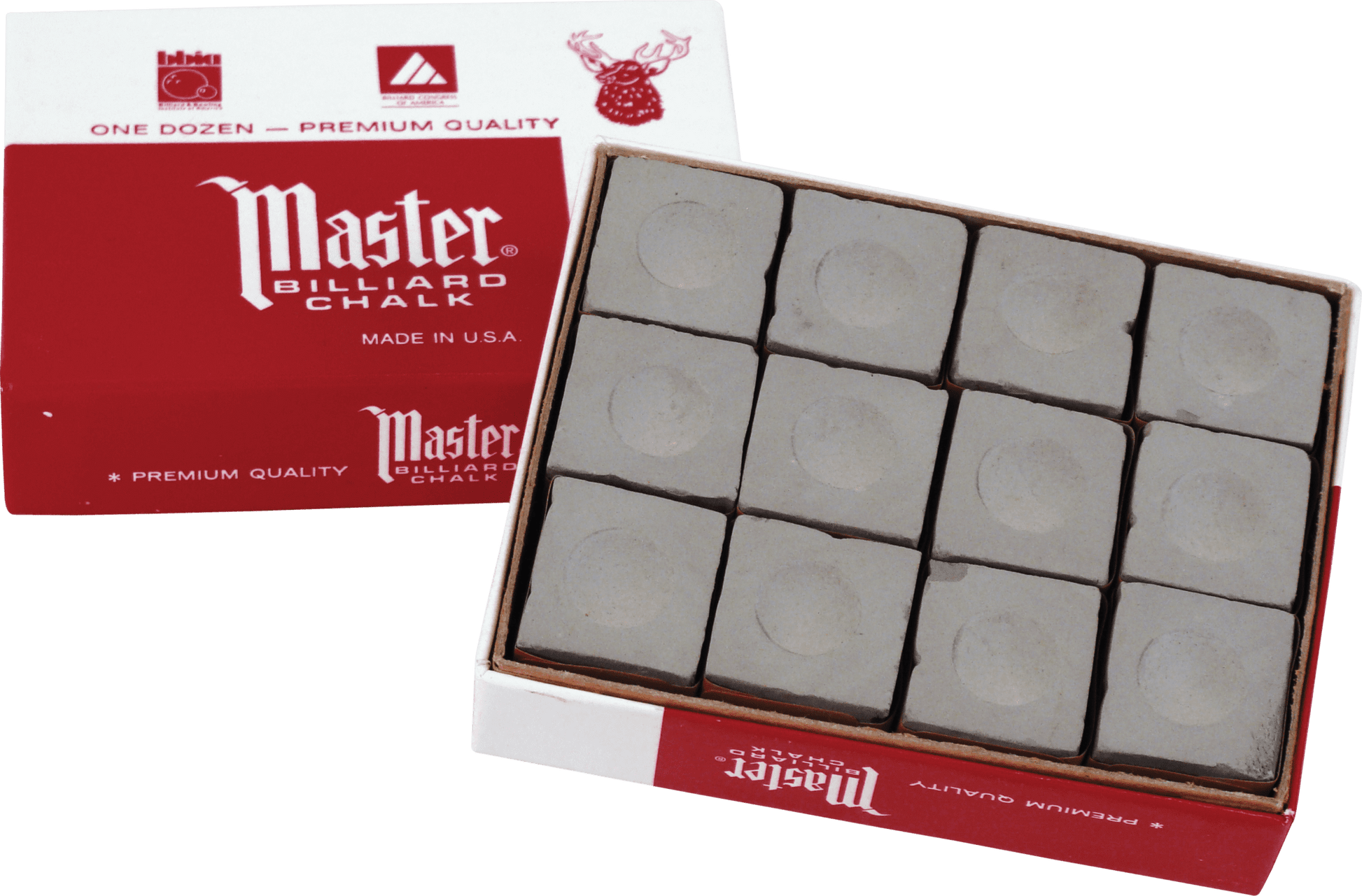 Master CHM12 Chalk - 12pc - Pool Shark Supply