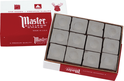 Master CHM12 Chalk - 12pc - Pool Shark Supply
