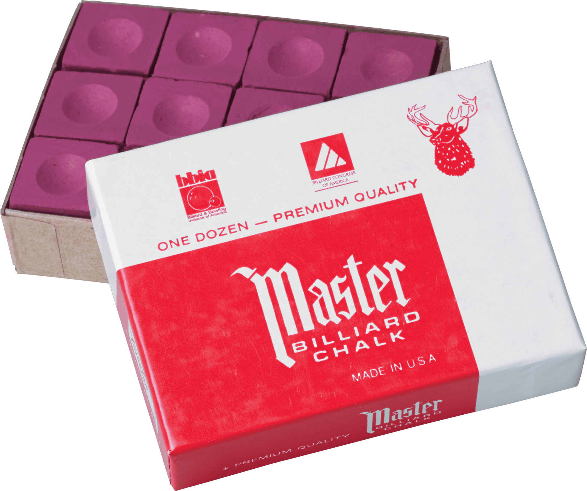 Master CHM12 Chalk - 12pc - Pool Shark Supply