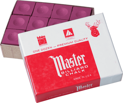 Master CHM12 Chalk - 12pc - Pool Shark Supply