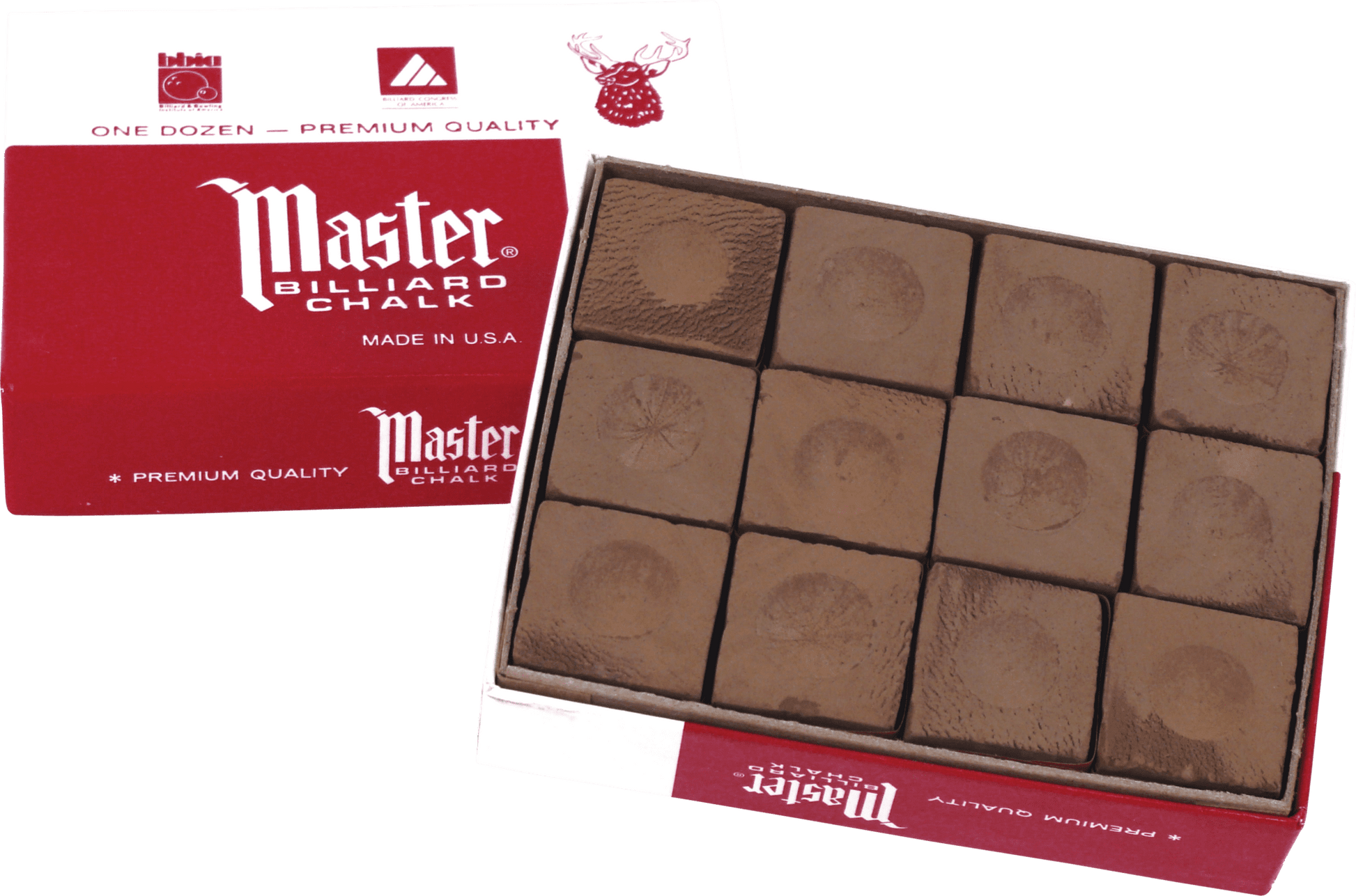 Master CHM12 Chalk - 12pc - Pool Shark Supply