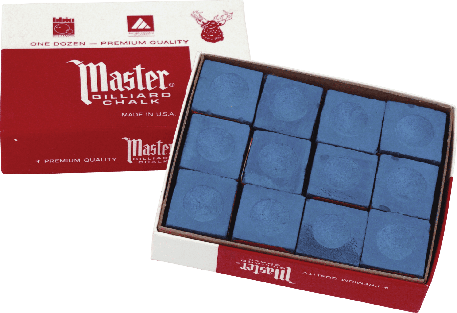 Master CHM12 Chalk - 12pc - Pool Shark Supply