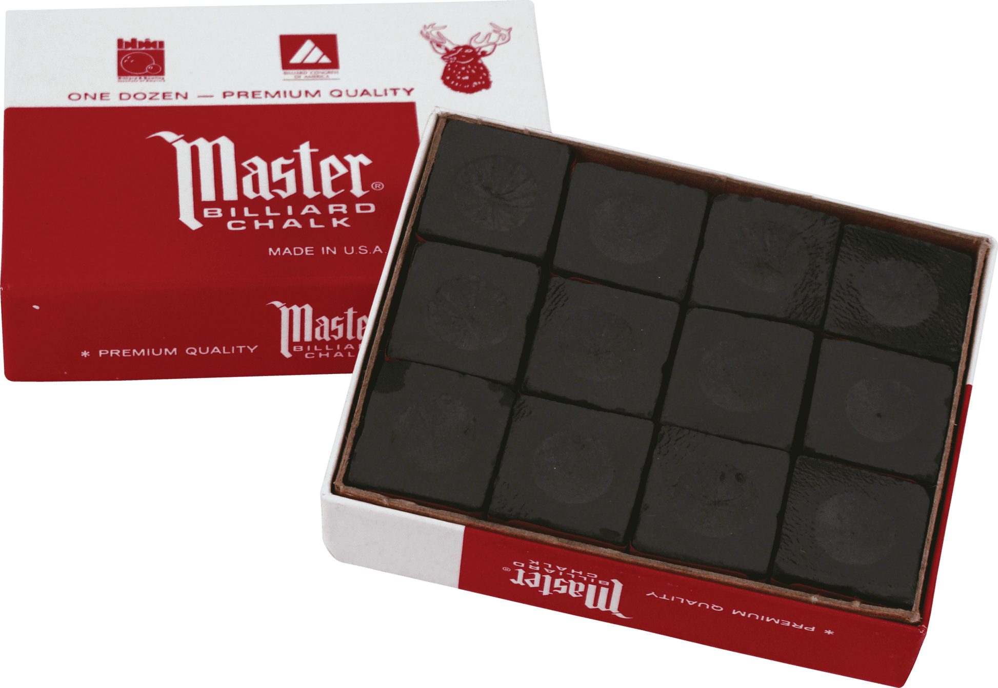 Master CHM12 Chalk - 12pc - Pool Shark Supply