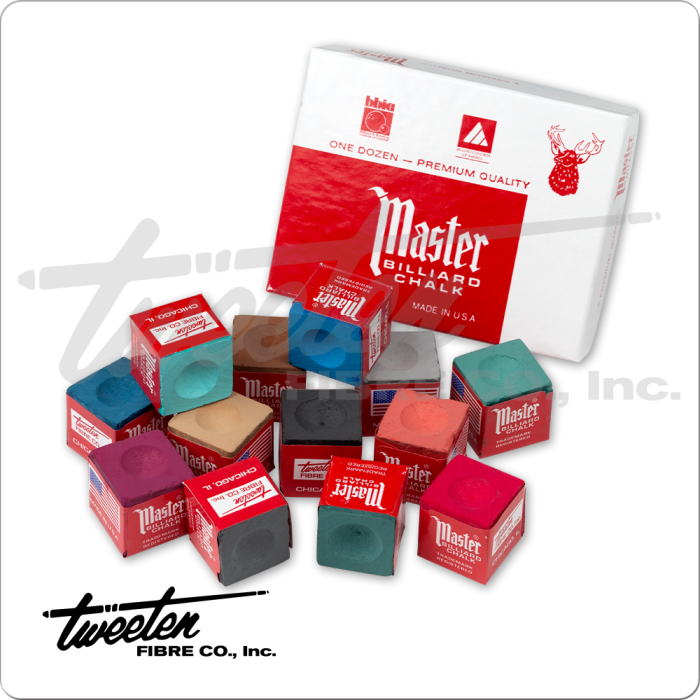 Master CHM12 Chalk - 12pc - Pool Shark Supply Pool Shark Supply
