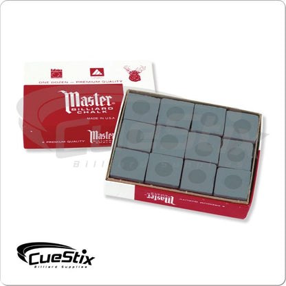 Master CHM12 Chalk - 12pc - Pool Shark Supply