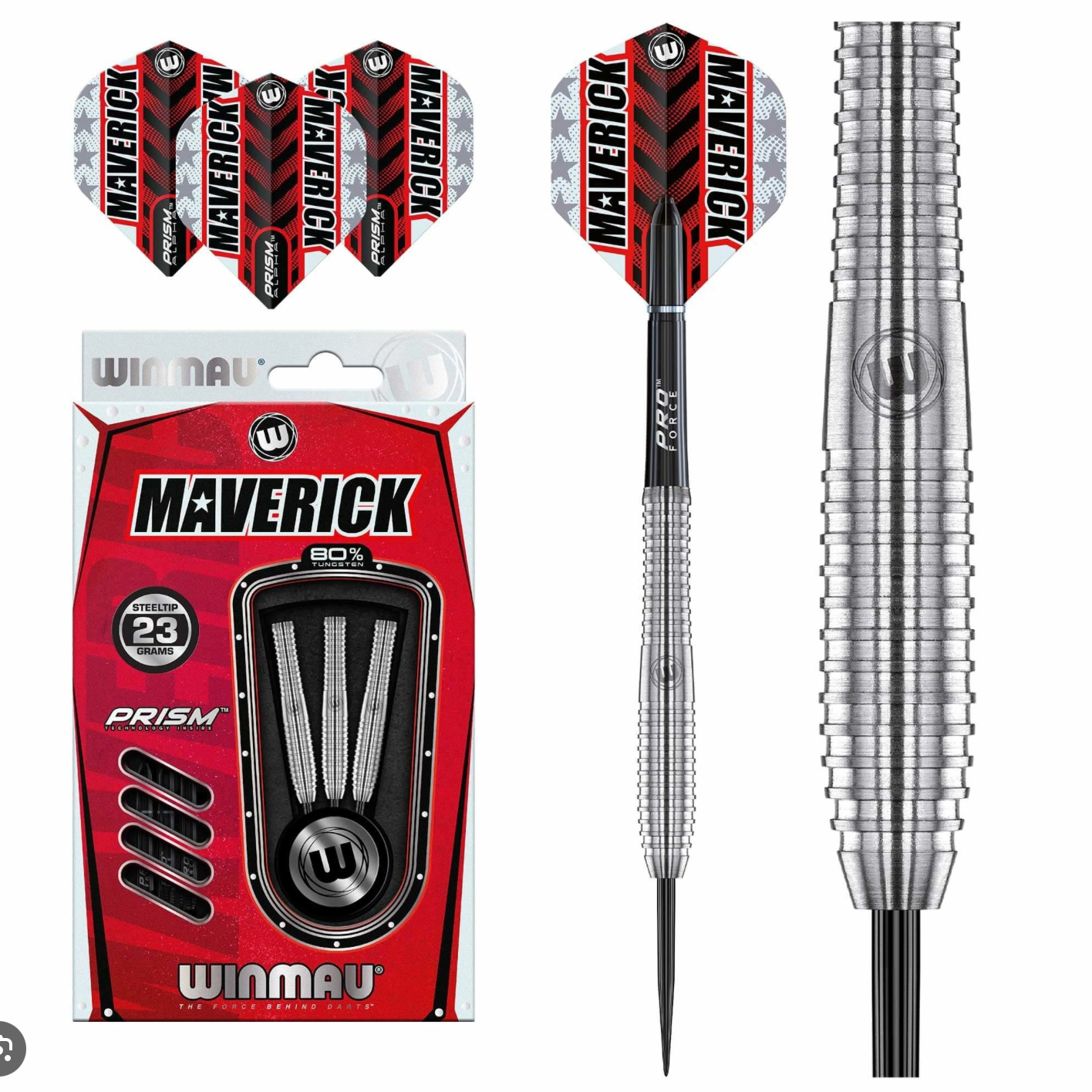 Maverick Steel Tip Darts - 80% Tungsten - Pool Shark Supply Pool Shark Supply
