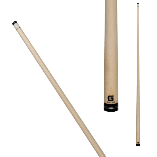 McDermott MCDGDR G Core Shaft - Black collar with silver dashes -12mm - Pool Shark Supply