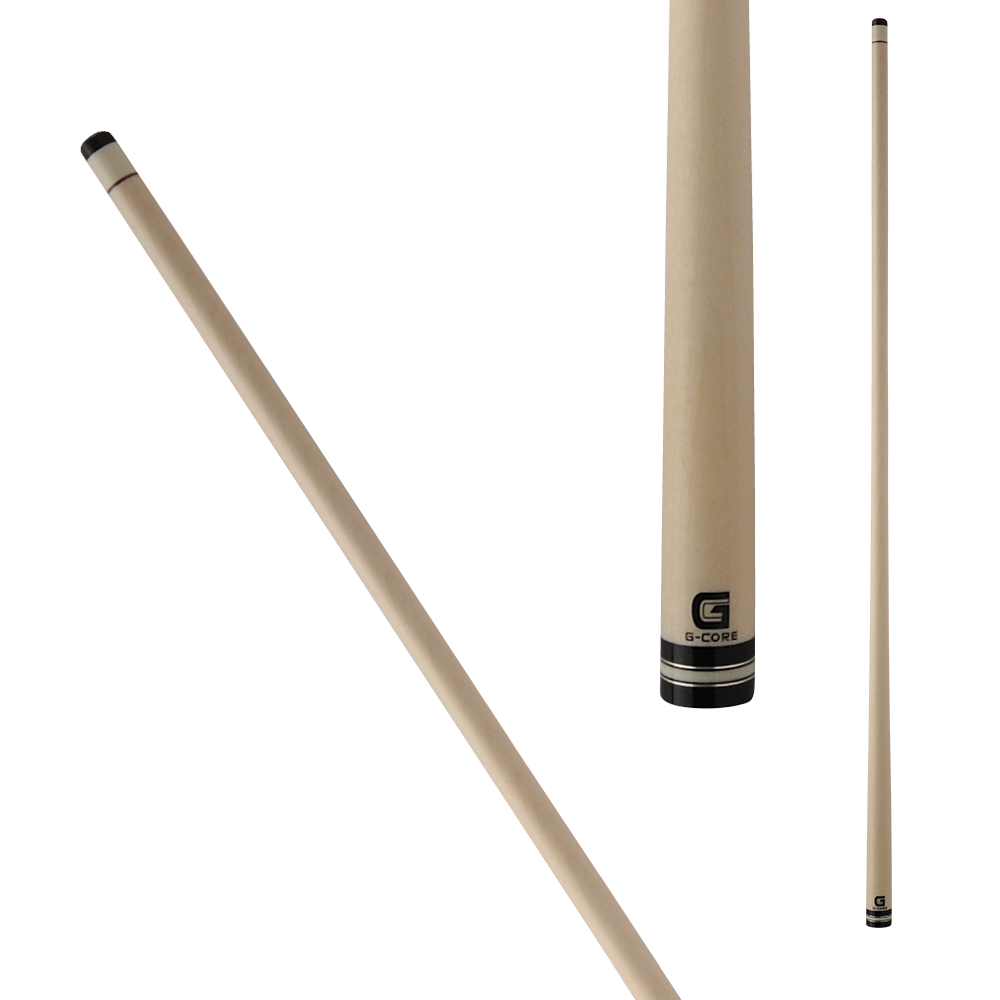 McDermott MCDGWHTSIL G Core Shaft - White and Silver Ring - (Various tip diameters available) - Pool Shark Supply Pool Shark Supply
