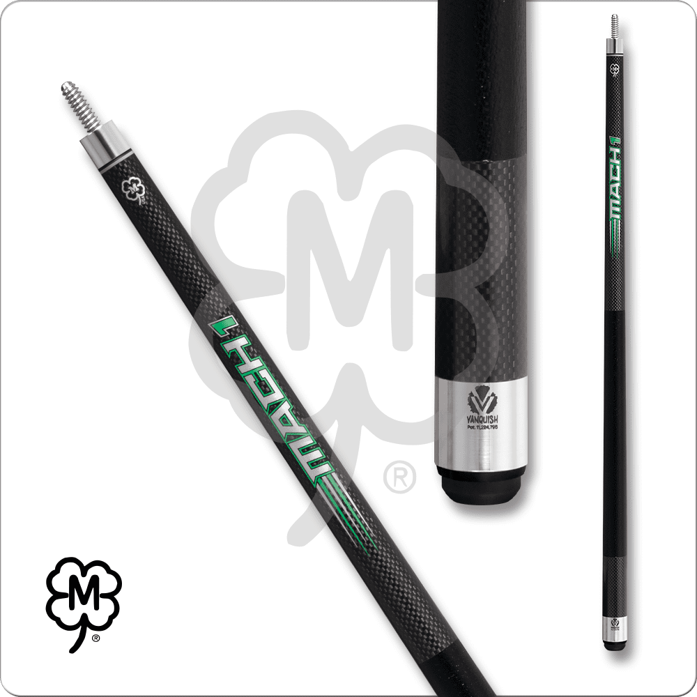 McDermott MCDM1 Mach 1 Carbon Fiber Break Cue - Leather Wrap - Pool Shark Supply Pool Shark Supply