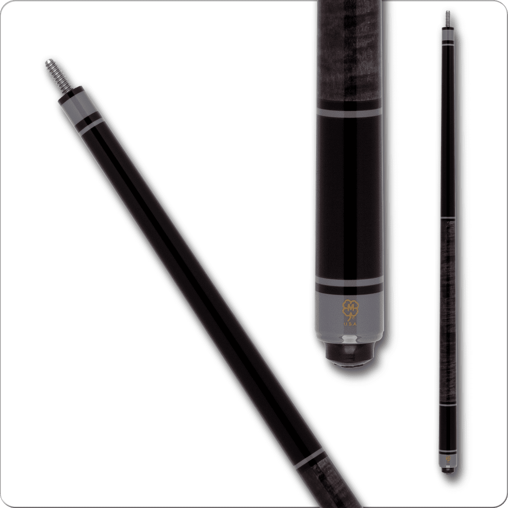 McDermott SL10 Pool Cue Black w- Grey Rings - Defy Shaft - Pool Shark Supply