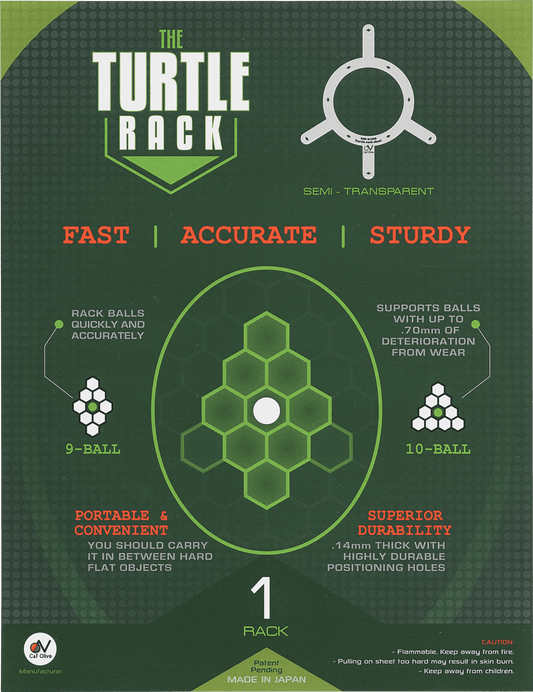 Move Xx Rack Turtle Template Racks: Perfect Consistency for 8, 9, & 10-Ball Games