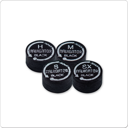 Navigator Black QTNBK Pool Cue Tip - Single - Pool Shark Supply