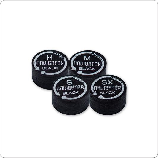 Navigator Black QTNBK Pool Cue Tip - Single - Pool Shark Supply