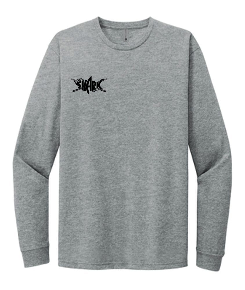 Next Level Male/Female CVC Long Sleeve Crew Dark - Heather Grey - Pool Shark Supply Pool Shark Supply