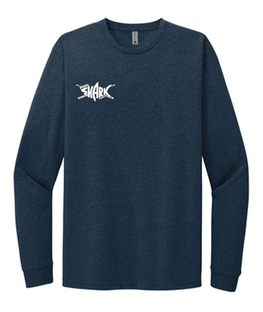 Next Level Male/Female CVC Long Sleeve Crew Midnight Navy - w/ - Single - Pool Shark Supply
