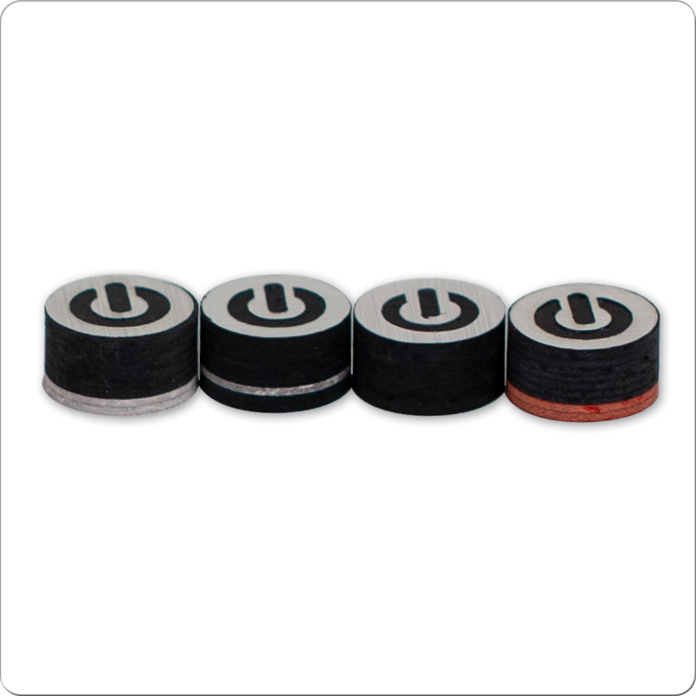 ON QTCYB Cyborg Black Pool Cue Tip - Single - Pool Shark Supply