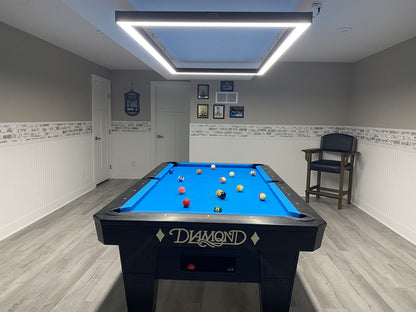 Perimeter Billiard Lights LED Pool Table Lighting 7' 8' 9' - Dimmable - Pool Shark Supply