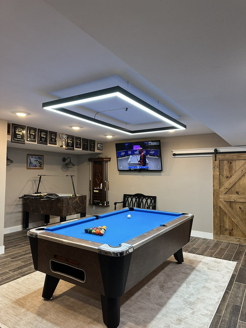 Perimeter Billiard Lights LED Pool Table Lighting 7' 8' 9' - Dimmable - Pool Shark Supply Pool Shark Supply