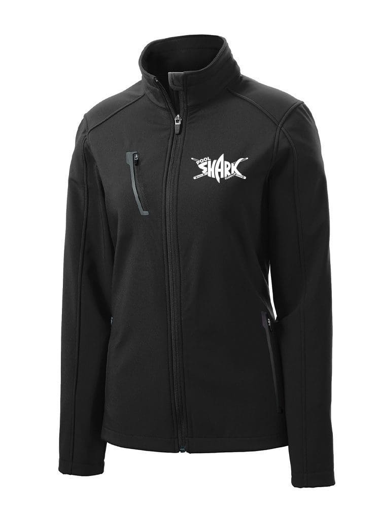 Port Authority Women's Welded Soft Shell jAcket Black - w/ - Single - Pool Shark Supply