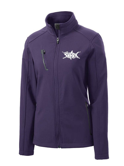 Port Authority Women's Welded Soft Shell jAcket Posh Purple - w/ - Single - Pool Shark Supply
