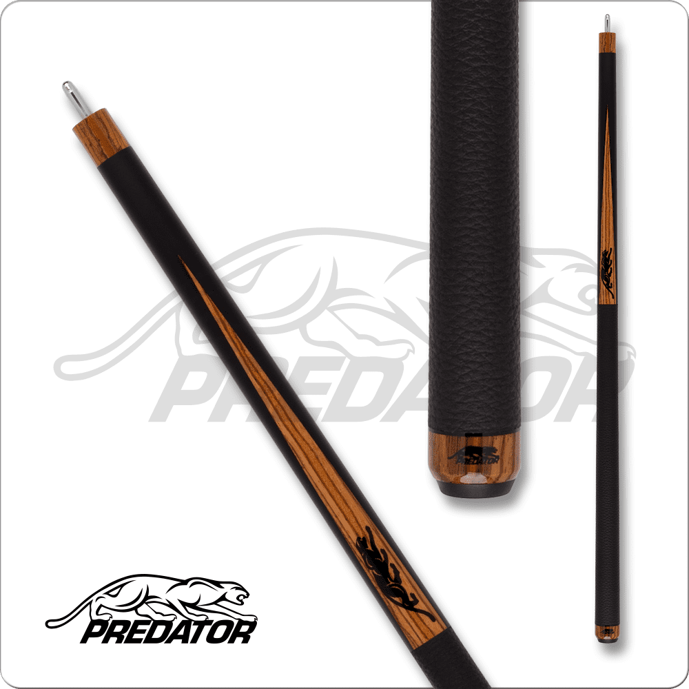 Predator PRESP2Z Zebra 1 Pool Cue - Black w/ Zebra Points - Pool Shark Supply