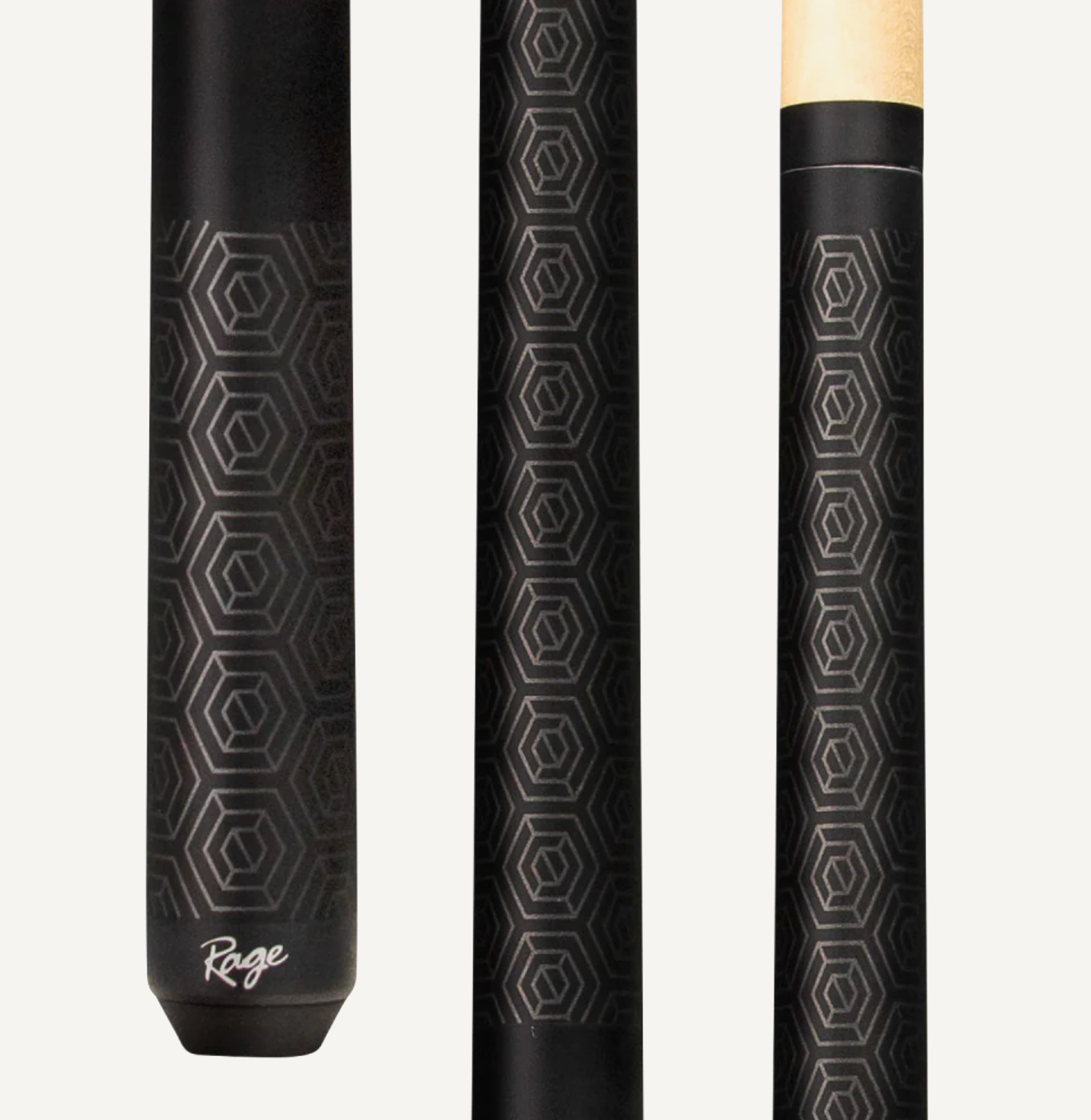 Rage Matte Raven Rambler Wrapless Cue - Pool Shark Supply Pool Shark Supply