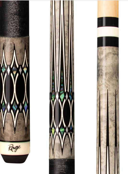 Rage Nacre Daggers Cue with Black Nylon Wrap - Pool Shark Supply