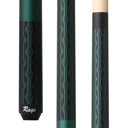 Rage Pattern Print Matte Wrapless Cue - Pool Shark Supply