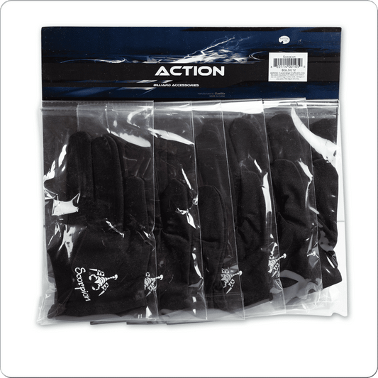 Scorpion BGLSC12 Glove - Bridge Hand Left - Card of 12 - Pool Shark Supply